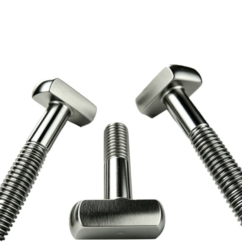 Custom stainless steel T-bolt, partially threaded (1)