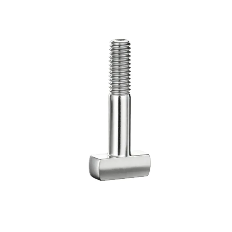 Custom stainless steel T-bolt, partially threaded (2)