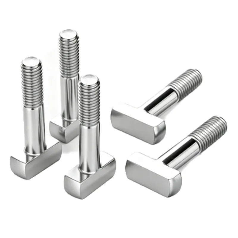 Custom stainless steel T-bolt, partially threaded (3)