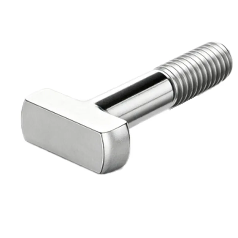 Custom stainless steel T-bolt, partially threaded (4)