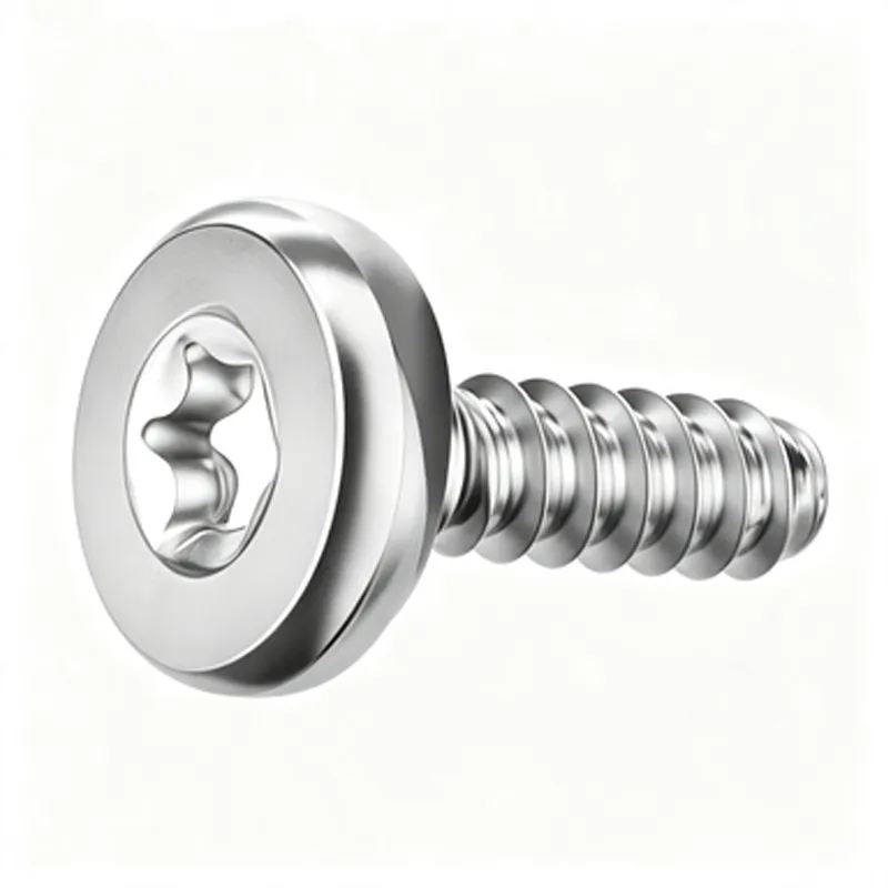 Flat head self-tapping screw with hexalobular socket (2)