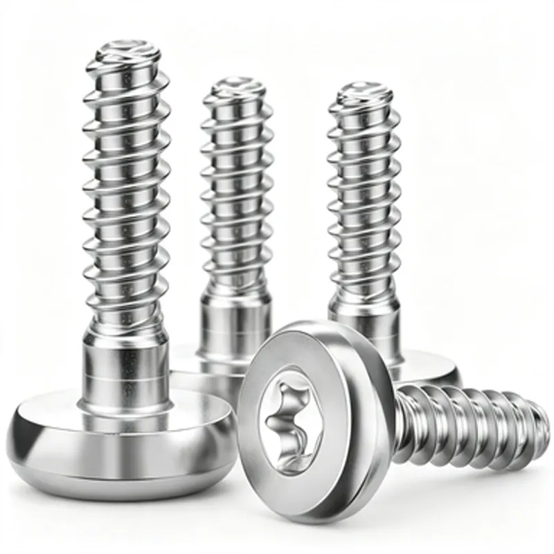 Flat head self-tapping screw with hexalobular socket (3)