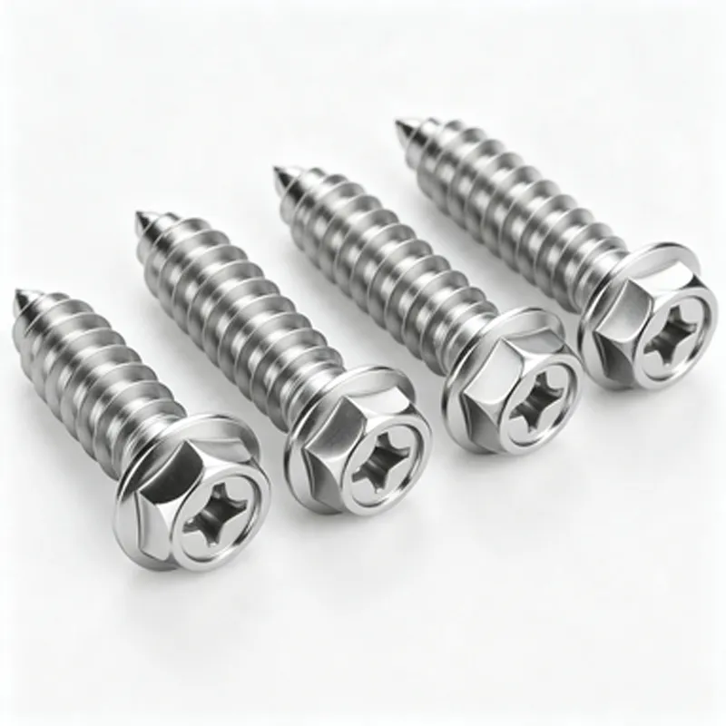 Hex Flange Head Phillips Self‑Tapping Screw Stainless Steel Wood Screw (5)