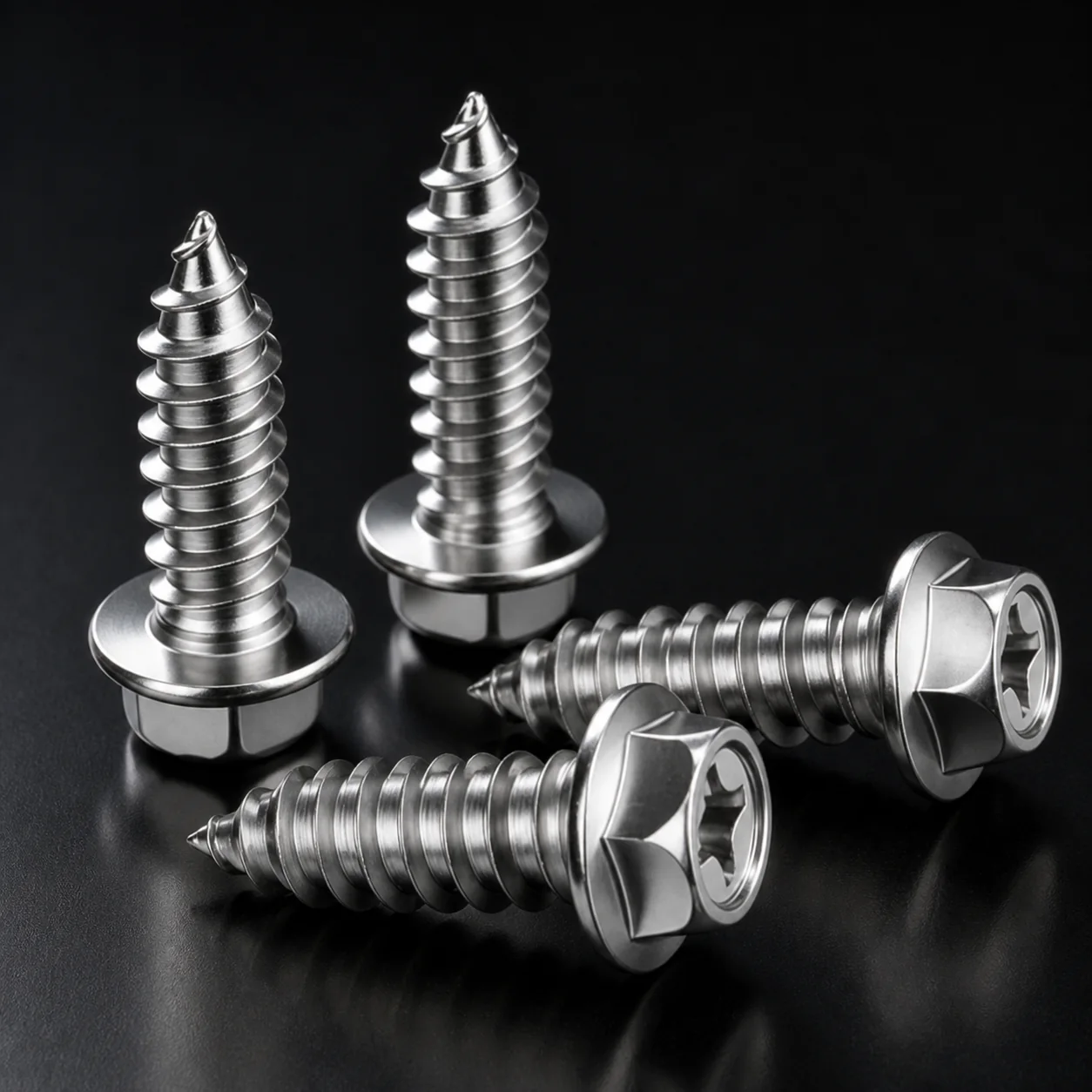 Hex Flange Head Phillips Self‑Tapping Screw Stainless Steel Wood Screw – product view 1