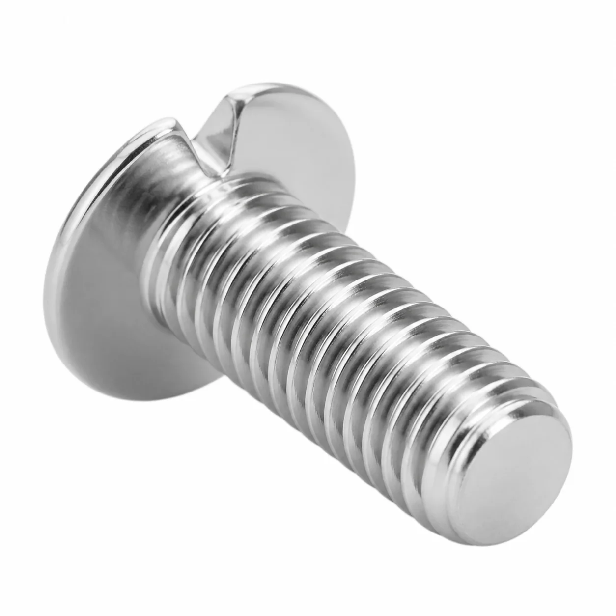 Custom Stainless Steel Slotted Flat Head Machine Screw – product view 4