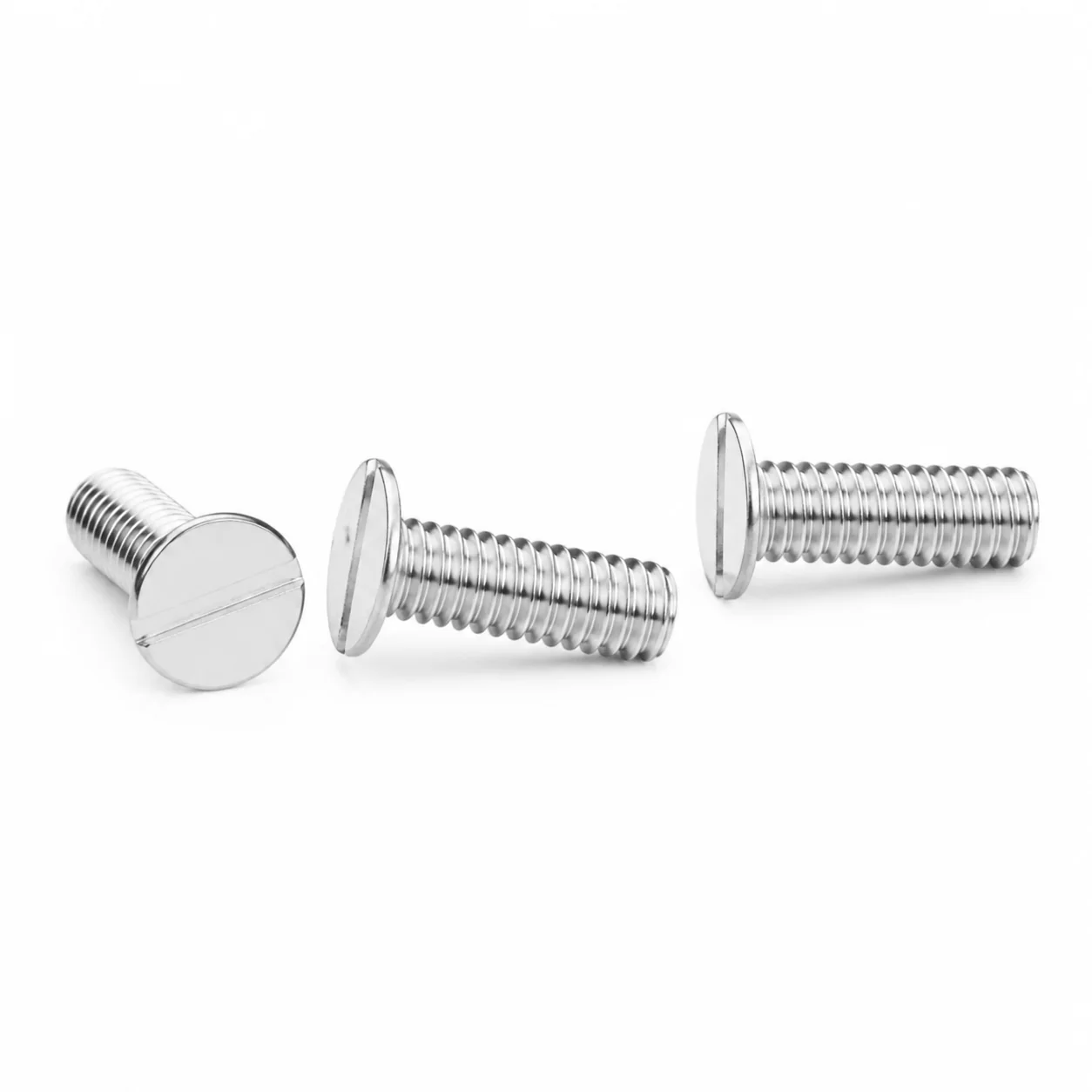 Custom Stainless Steel Slotted Flat Head Machine Screw – product view 5