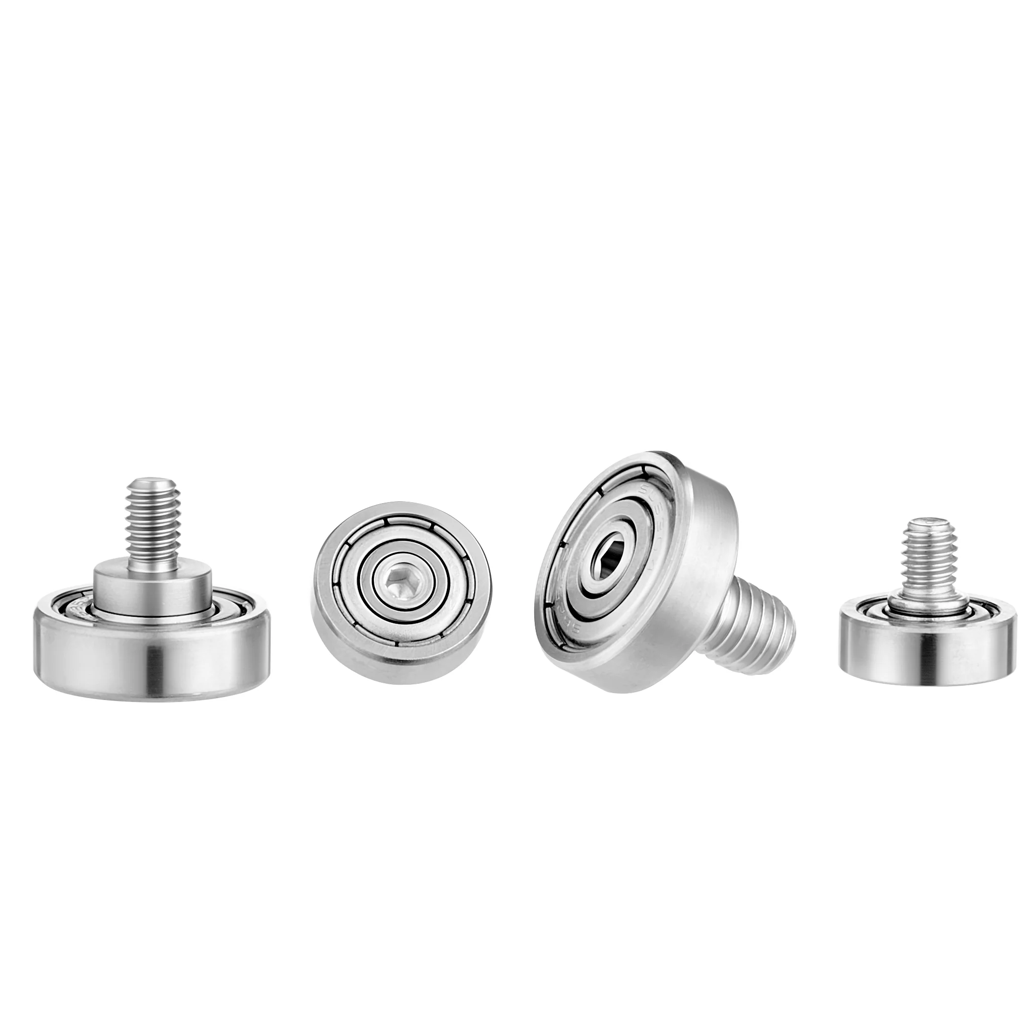 Custom Stainless Steel Threaded Stud Bearing – product view 1