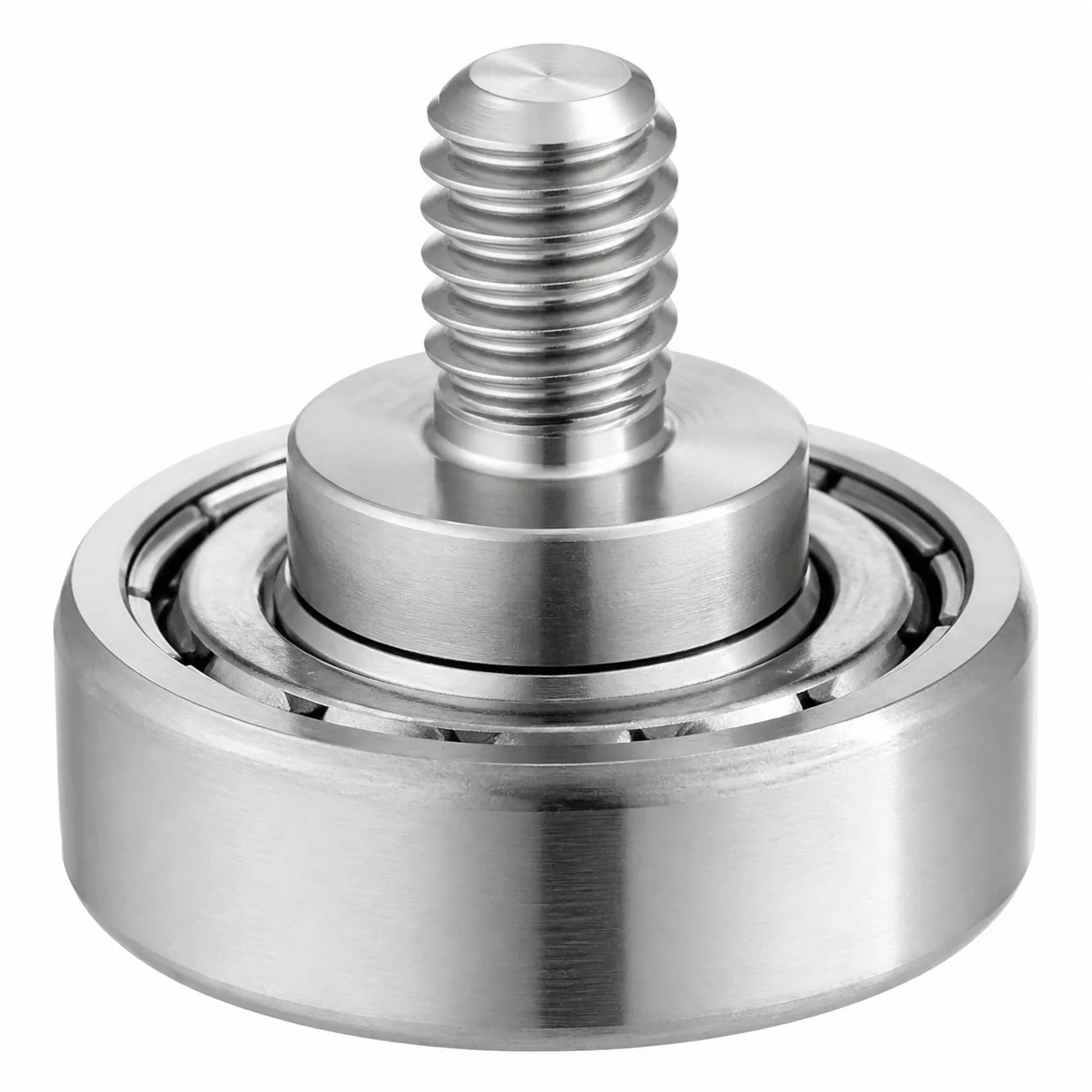 Custom Stainless Steel Threaded Stud Bearing – product view 3