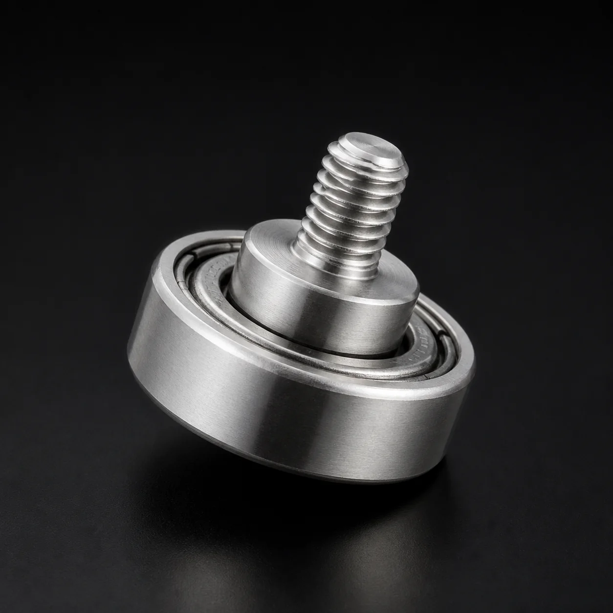 Custom Stainless Steel Threaded Stud Bearing – product view 6