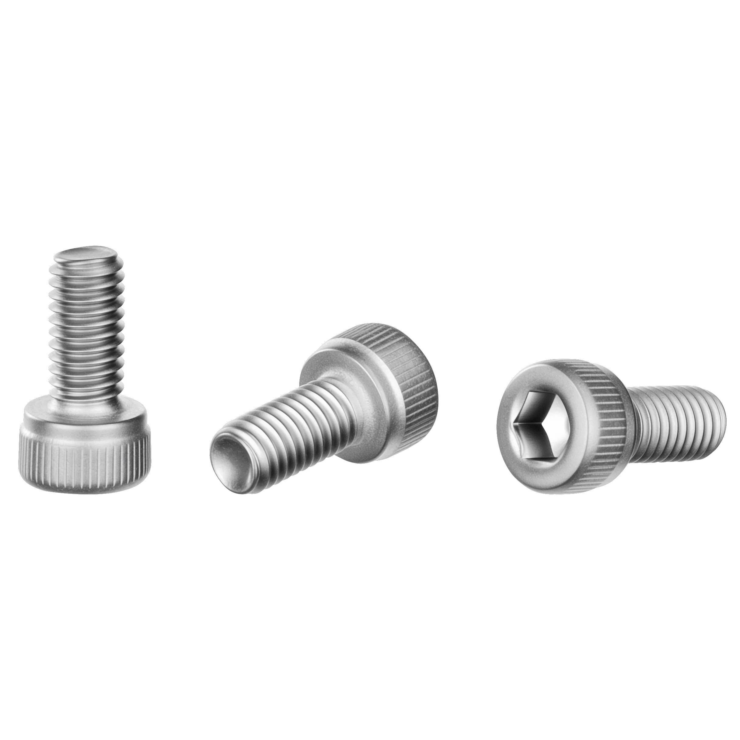 Titanium Hex Socket Knurled Head Thumb Screw – product view 1