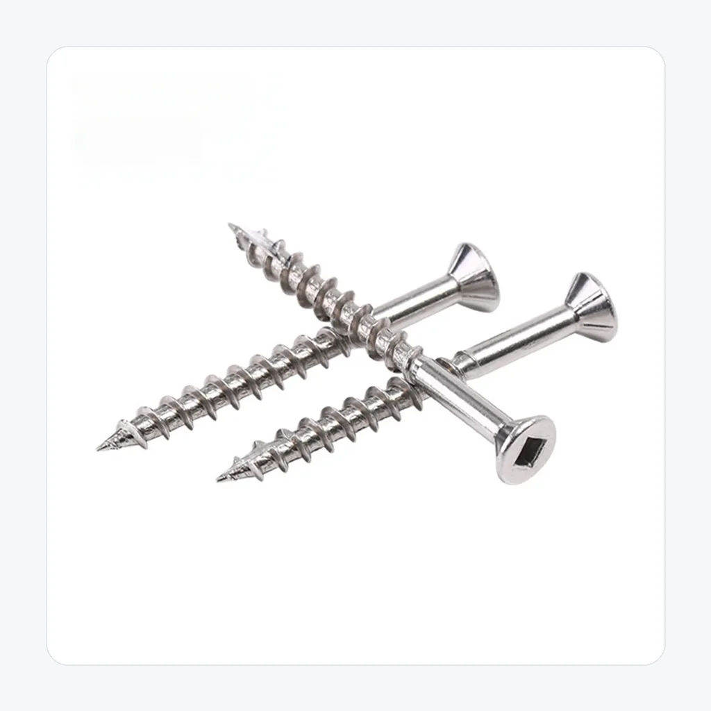 Square head screw & Stainless deck screws – framed product detail view