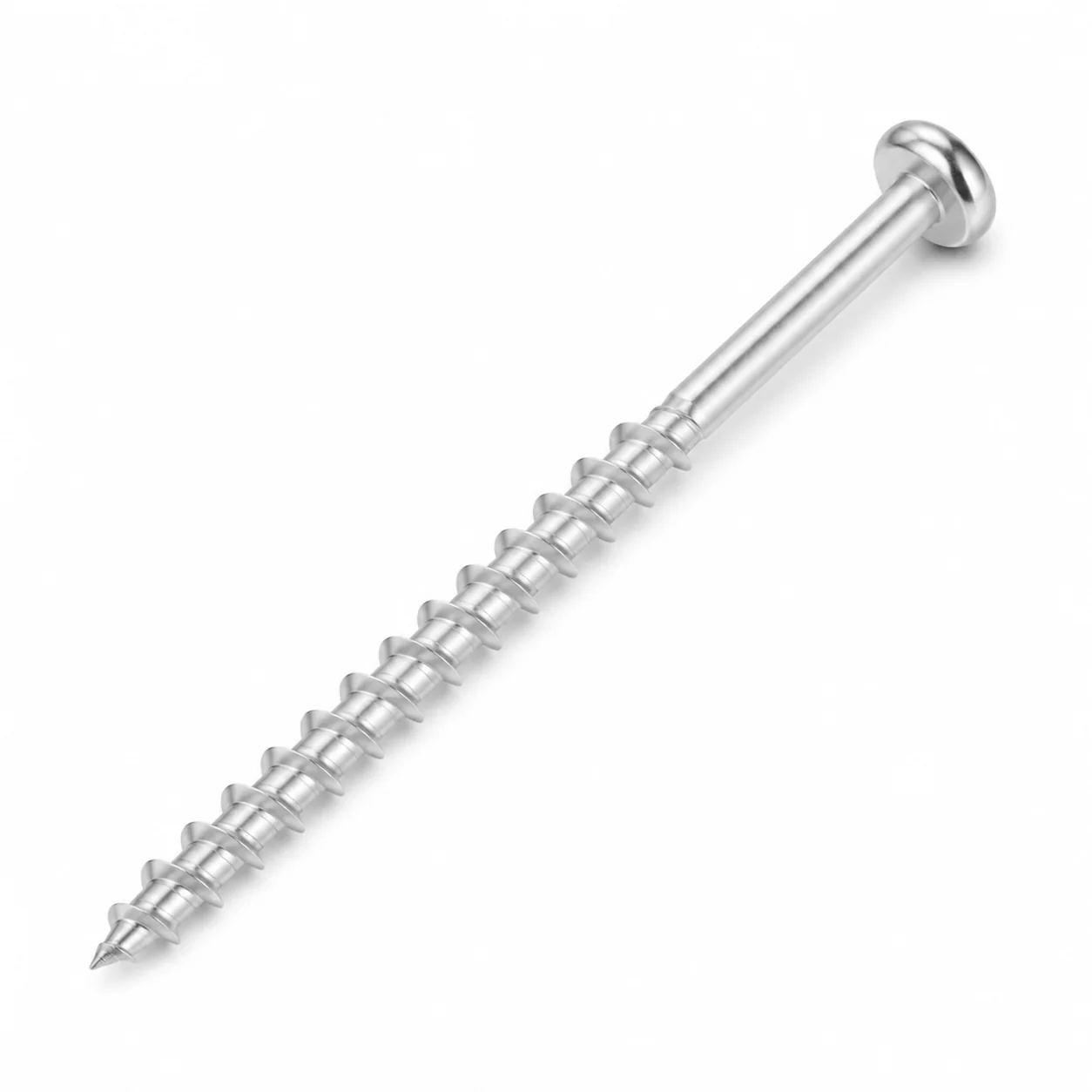 Stainless Steel Long Pan Head Partially Threaded Furniture Wood Screw – product view 2