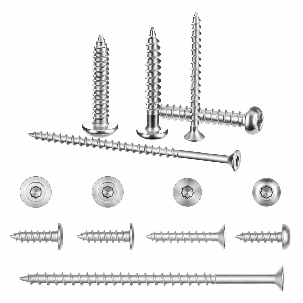Stainless Steel Furniture Wood Screw Assortment – product view 5