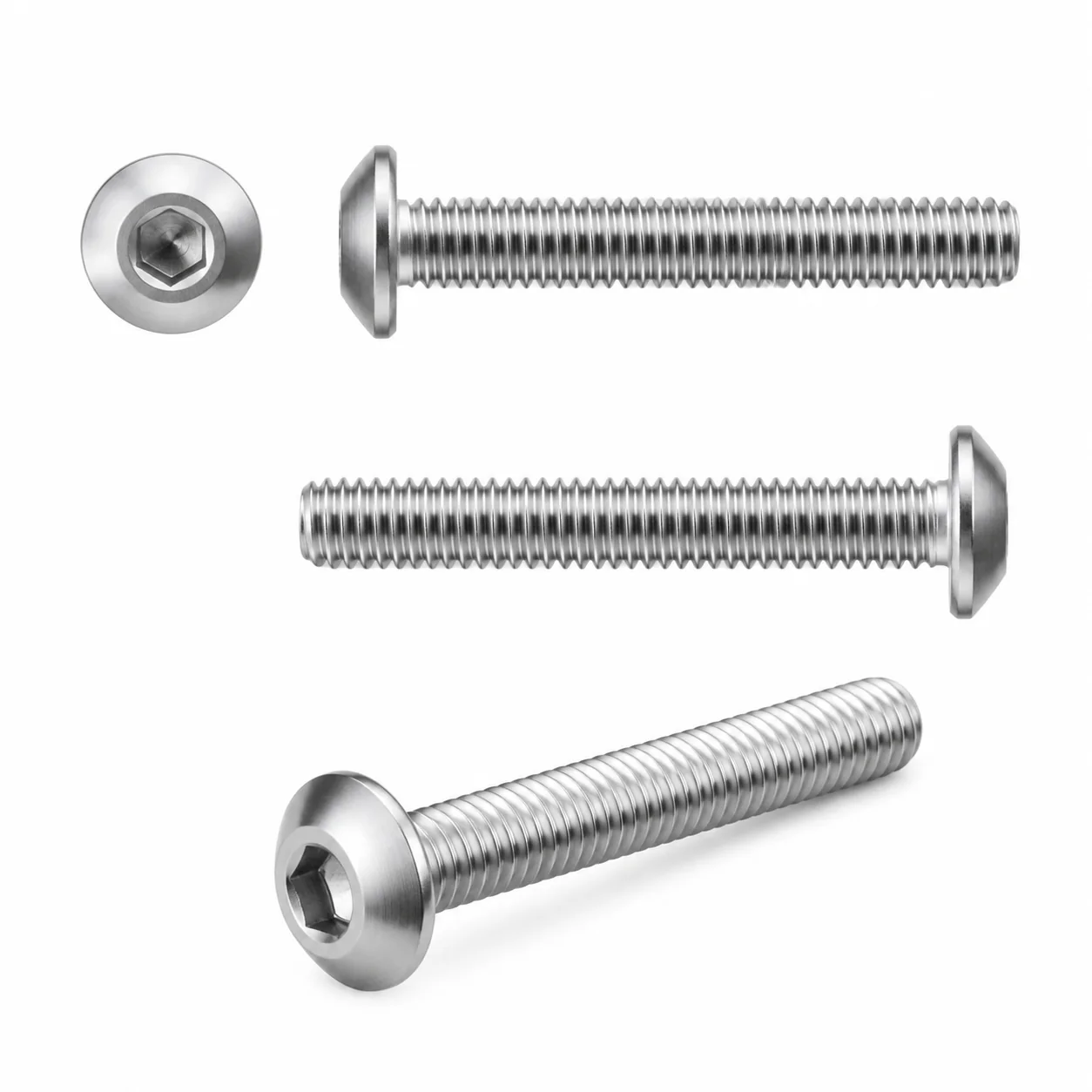 Stainless Steel Button Head Hex Socket Machine Screw for Furniture – product view 5