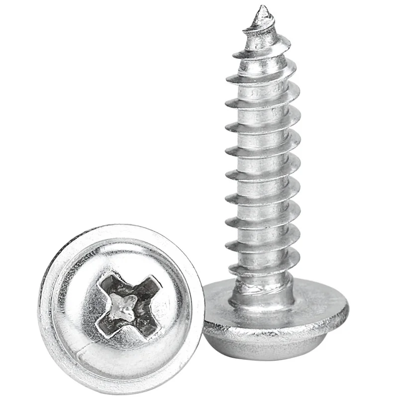 Wafer head self-tapping screws with washer – product view 4
