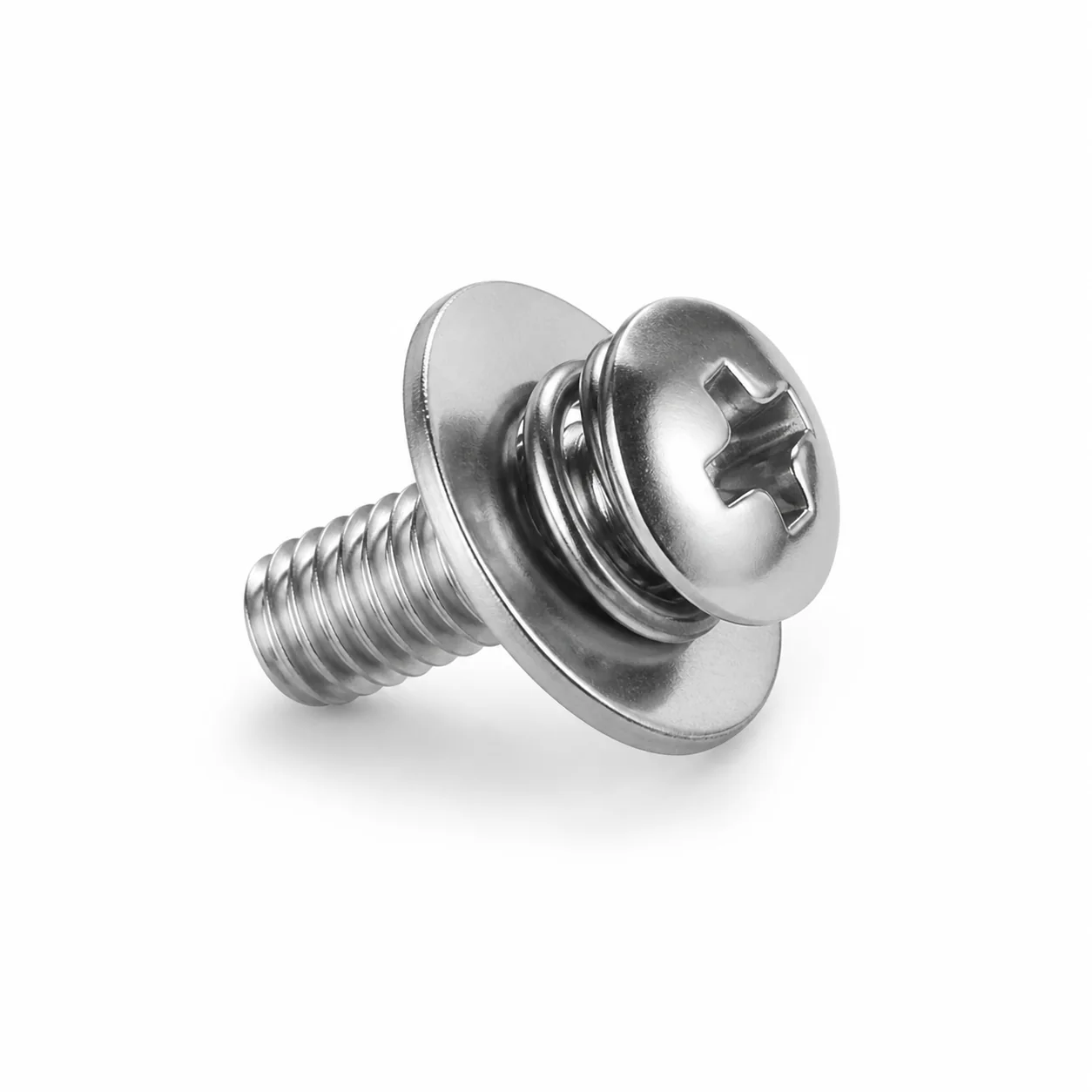 Stainless Steel Phillips SEMS Machine Screw with Double Washers – product view 2