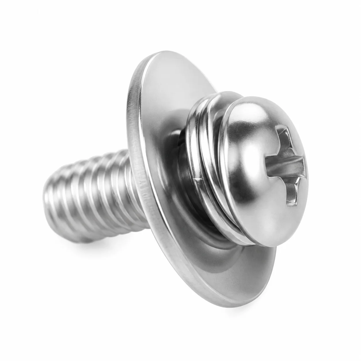 Stainless Steel Phillips SEMS Machine Screw with Double Washers – product view 4