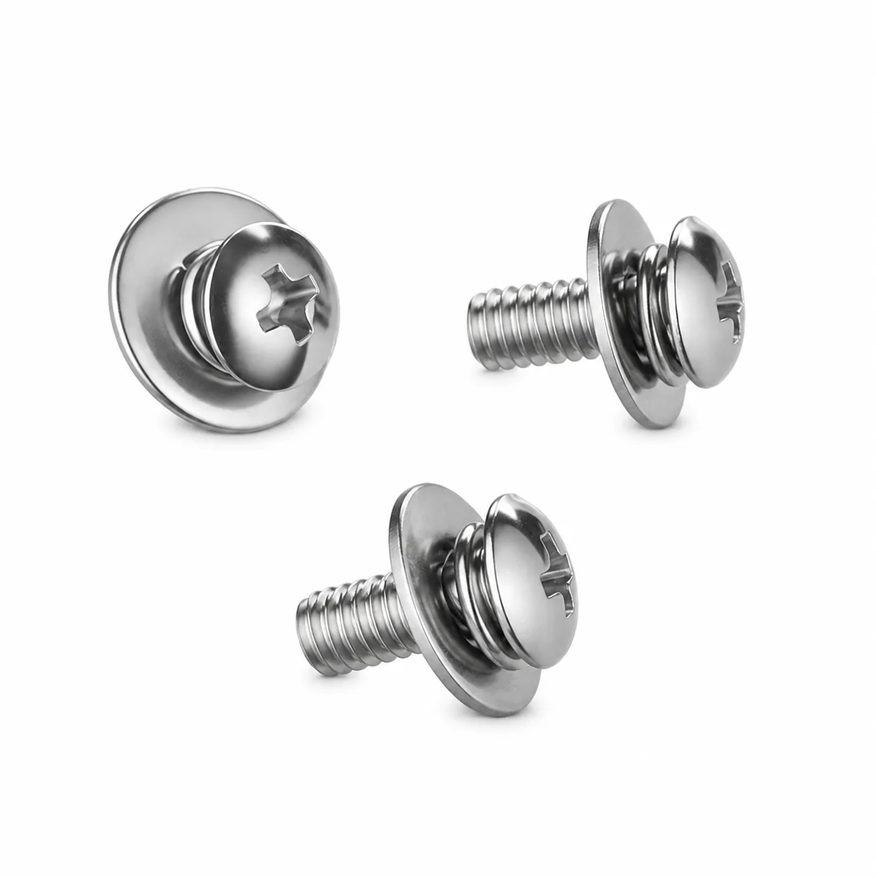Stainless Steel Phillips SEMS Machine Screw with Double Washers – product view 5