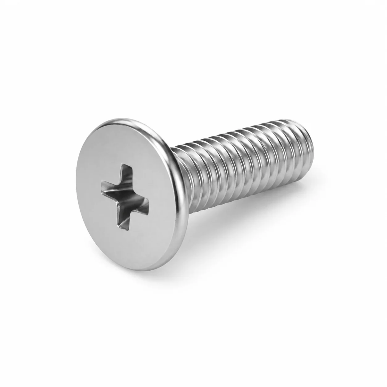 Stainless Steel Phillips Extra-Wide Flat Head Machine Screw – product view 2