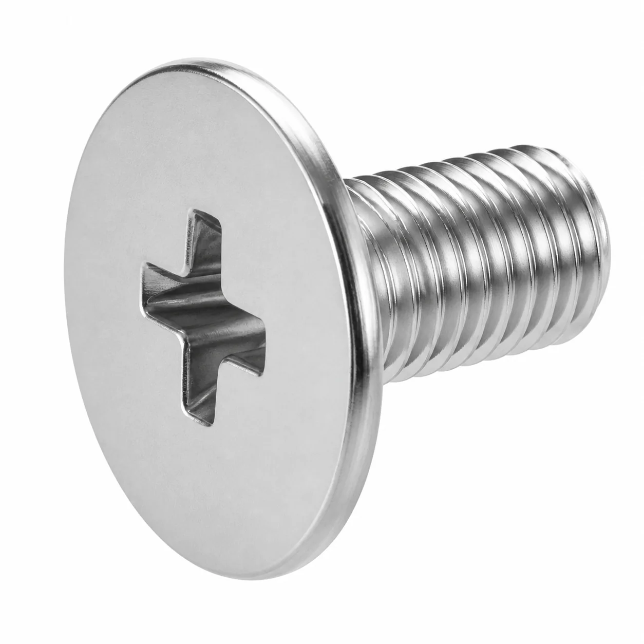 Stainless Steel Phillips Extra-Wide Flat Head Machine Screw – product view 4