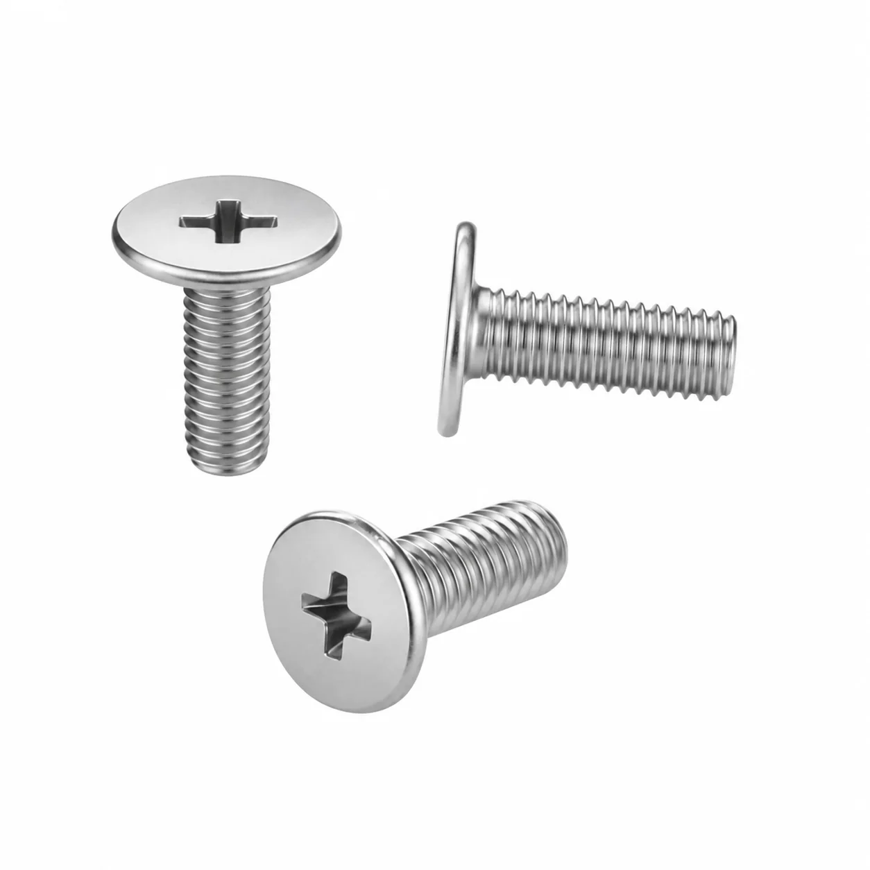 Stainless Steel Phillips Extra-Wide Flat Head Machine Screw – product view 5
