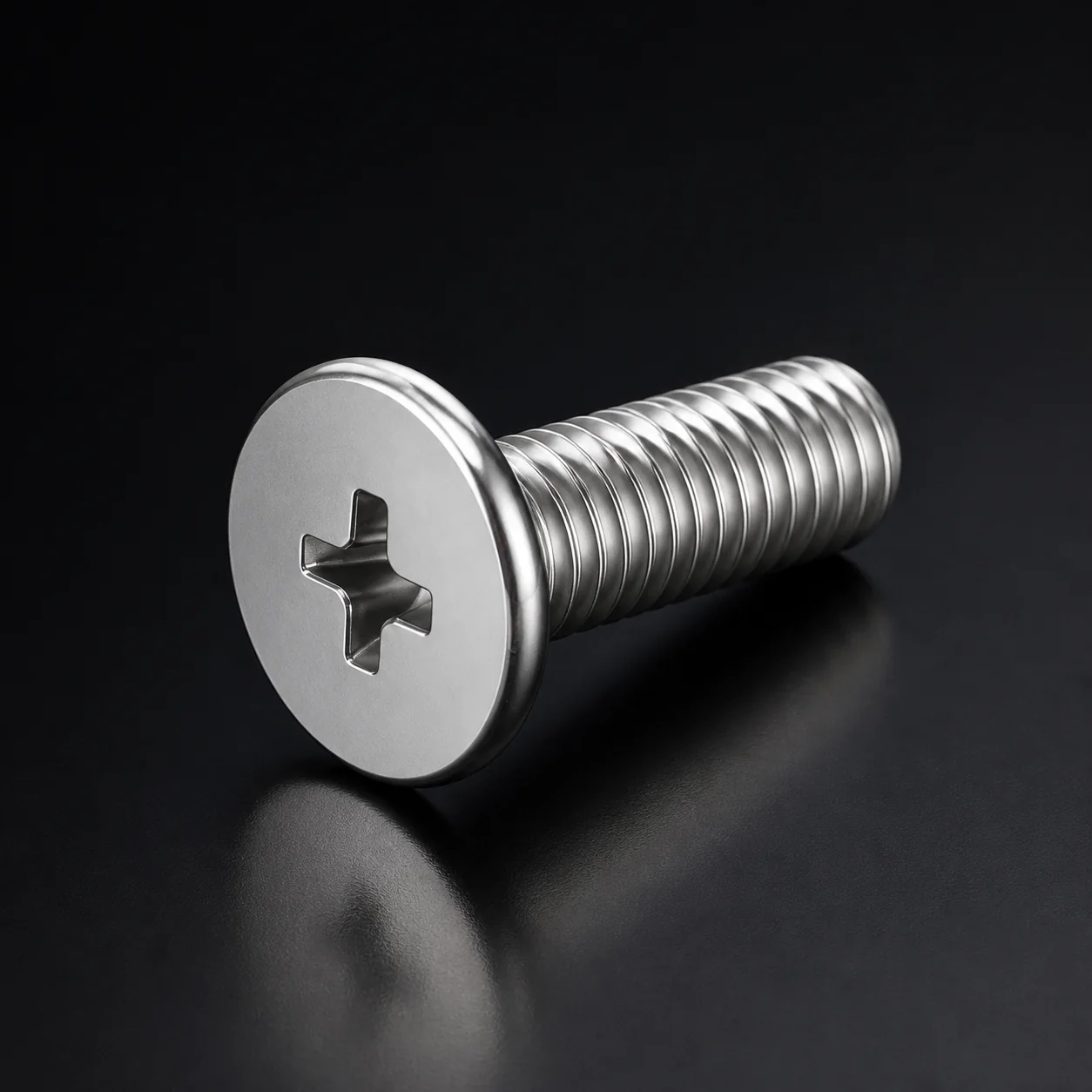 Stainless Steel Phillips Extra-Wide Flat Head Machine Screw – product view 6
