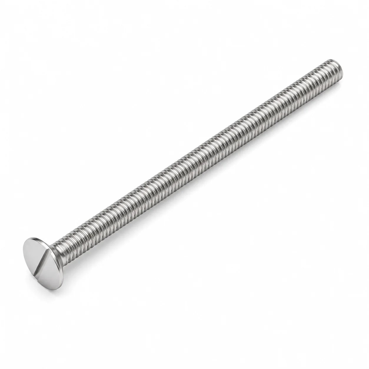 Stainless Steel Extra-Long Slotted Countersunk Machine Screw for Sanitary Ware – product view 2