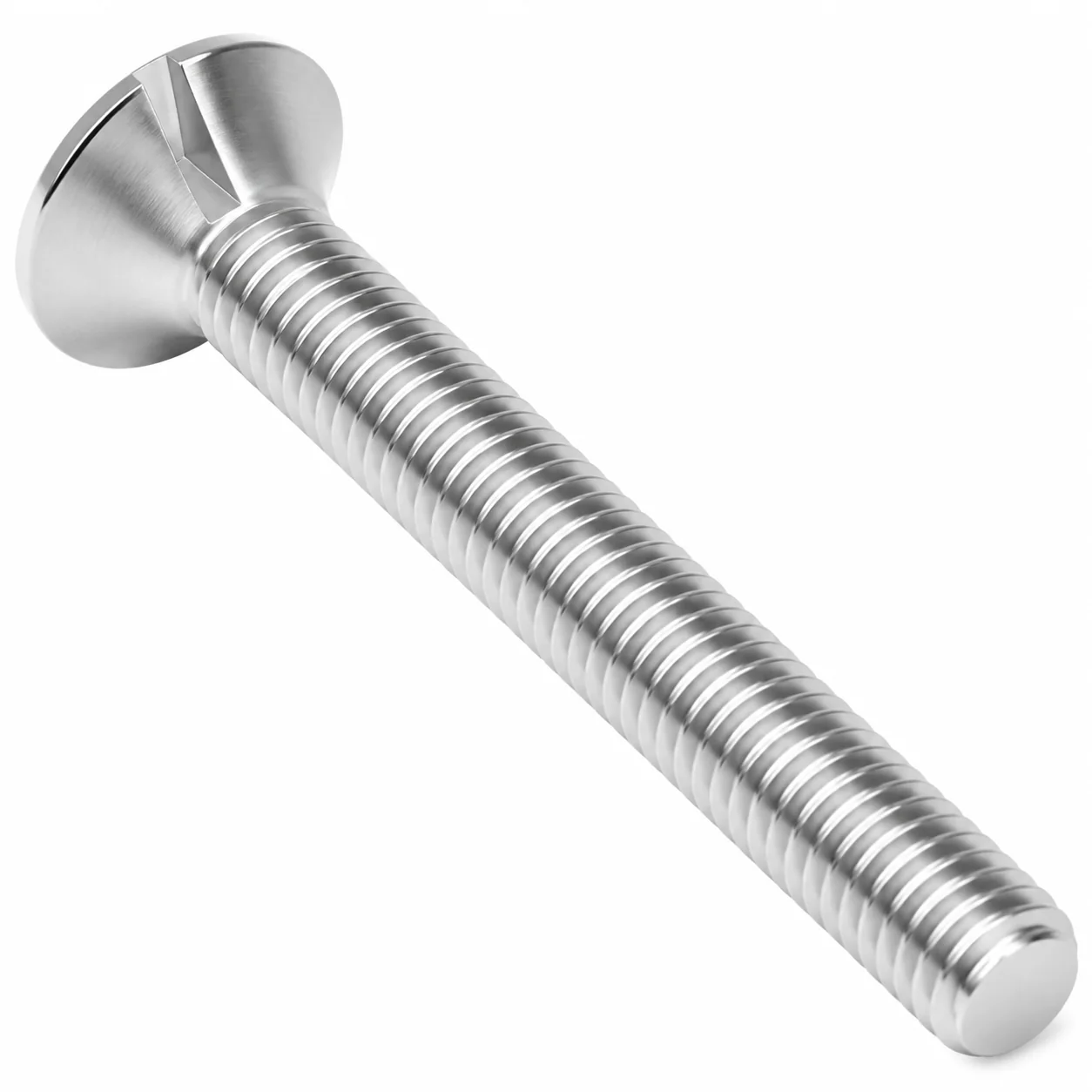 Stainless Steel Extra-Long Slotted Countersunk Machine Screw for Sanitary Ware – product view 4