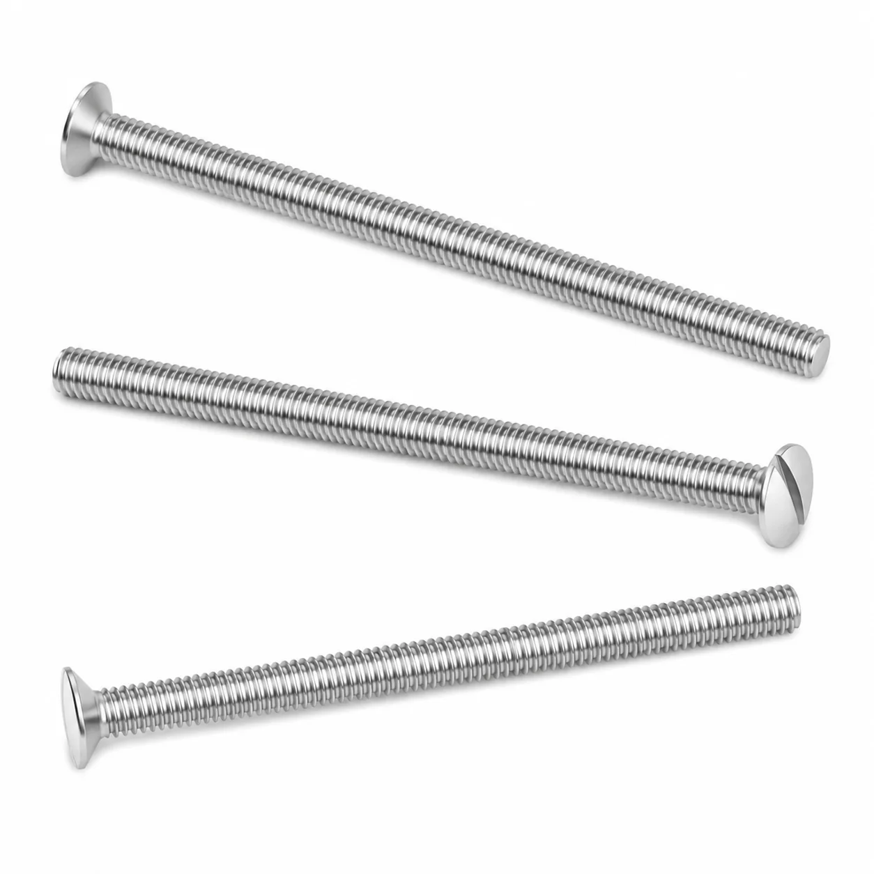 Stainless Steel Extra-Long Slotted Countersunk Machine Screw for Sanitary Ware – product view 5