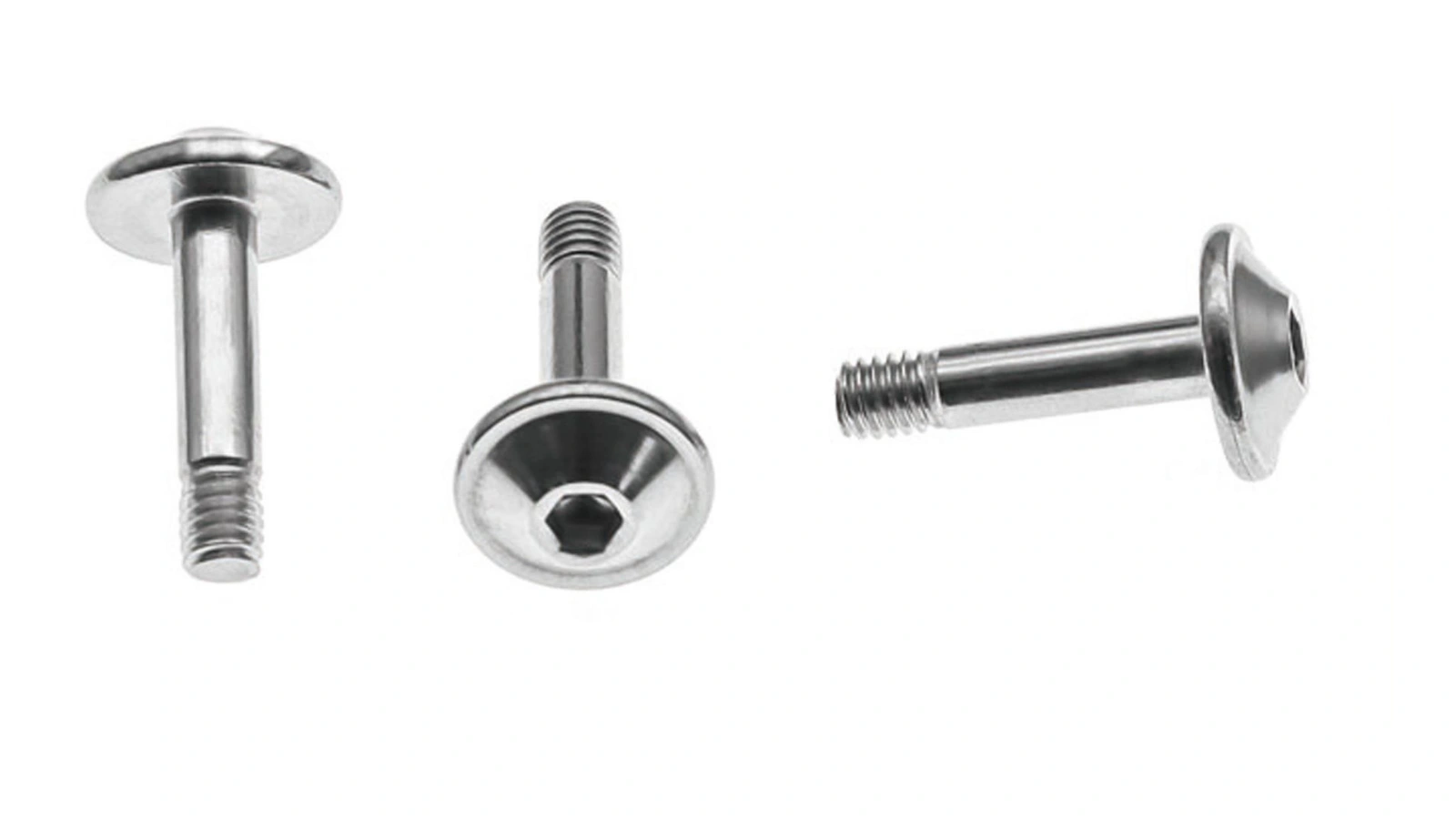Hongyuan partial-thread large-head socket screws photographed in three orientations