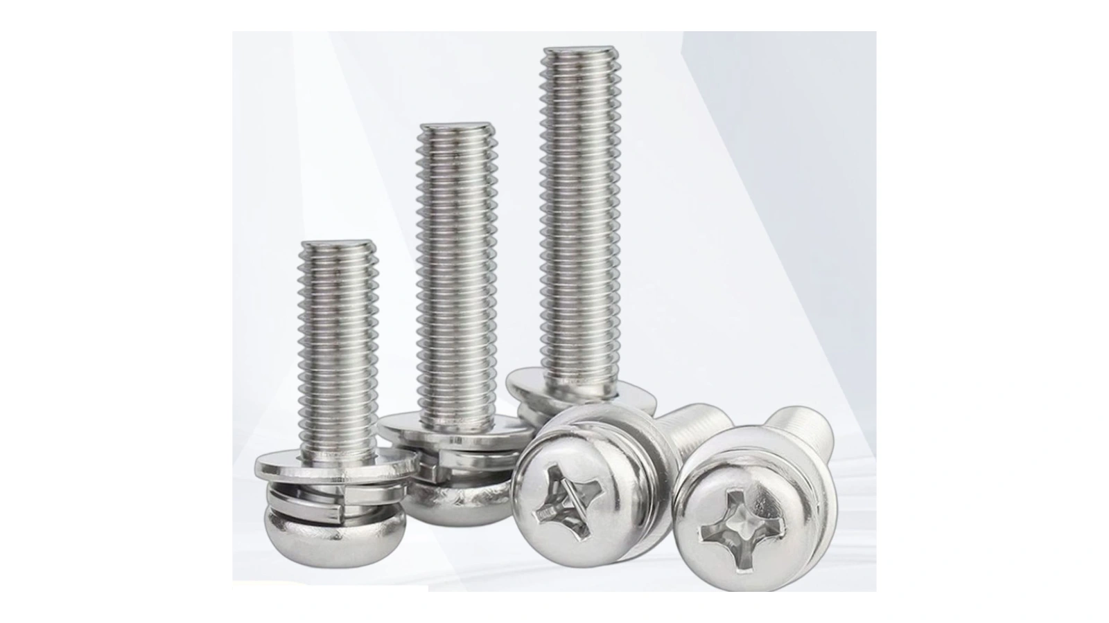 Hongyuan Phillips-head machine screw assemblies with flat and split washers